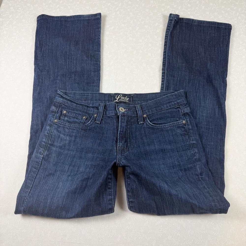 Lucky Brand Dark Wash Low Rise Bootcut Jeans — Size 4